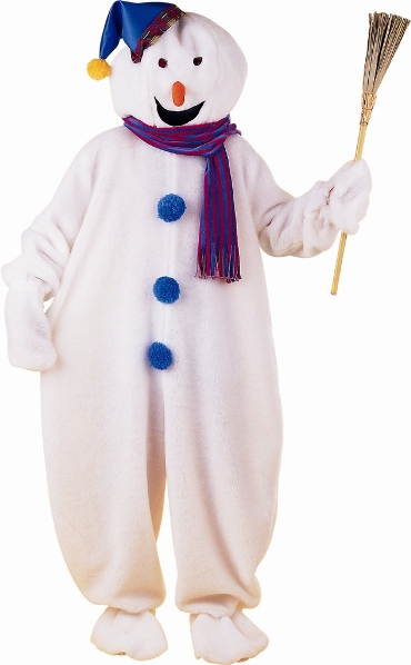 Costume adulto Deluxe FROSTY pupazzo di neve Natale Costume divertimento festivo 